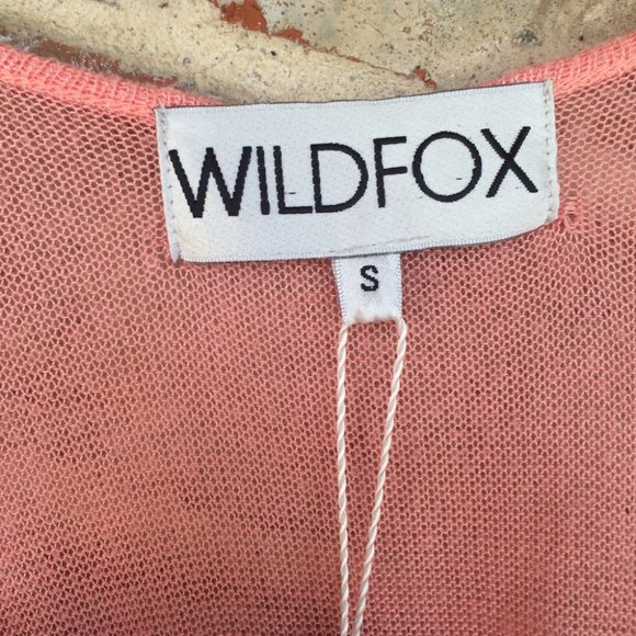 NWT WILDFOX Say Yes Loose Swing Tunic Swim Cover Up S SUPER SOFT in peach - Picture 11 of 13